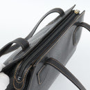 LOEWE Tote Bag Leather Black Gold Auth bs35912-6