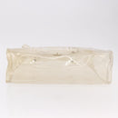 HERMES Vinyl Kelly Hand Bag Vinyl Clear Gold Auth bs35913-6