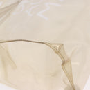 HERMES Vinyl Kelly Hand Bag Vinyl Clear Gold Auth bs35913-10