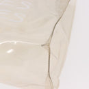 HERMES Vinyl Kelly Hand Bag Vinyl Clear Gold Auth bs35913-14