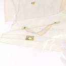HERMES Vinyl Kelly Hand Bag Vinyl Clear Gold Auth bs35913-11