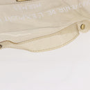 HERMES Vinyl Kelly Hand Bag Vinyl Clear Gold Auth bs35913-8