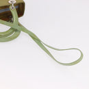 Christian Dior Canage Hand Bag Patent 2way Green Silver Auth bs35916A-9