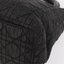 Christian Dior Canage Hand Bag Canvas Black Gold Auth bs35917-16