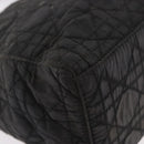 Christian Dior Canage Hand Bag Canvas Black Gold Auth bs35917-17