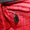 Christian Dior Canage Hand Bag Canvas Black Gold Auth bs35917-24