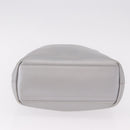 Christian Dior Maris Pearl Hand Bag Leather Silver Auth bs35918A-6