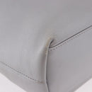 Christian Dior Maris Pearl Hand Bag Leather Silver Auth bs35918A-9
