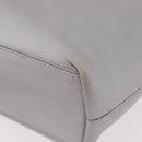 Christian Dior Maris Pearl Hand Bag Leather Silver Auth bs35918A-17