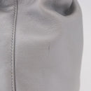 Christian Dior Maris Pearl Hand Bag Leather Silver Auth bs35918A-4