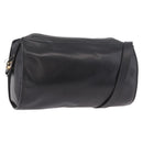 Christian Dior Shoulder Bag Leather Black Gold Auth bs35919-1