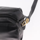 Christian Dior Shoulder Bag Leather Black Gold Auth bs35919-14