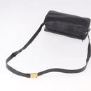 Christian Dior Shoulder Bag Leather Black Gold Auth bs35919-7