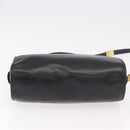 Christian Dior Shoulder Bag Leather Black Gold Auth bs35919-9