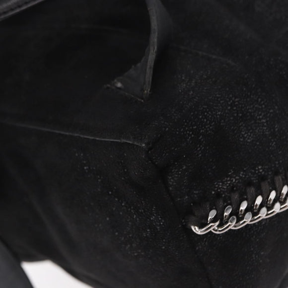Stella MacCartney Backpack Polyester Black Silver Auth bs35920