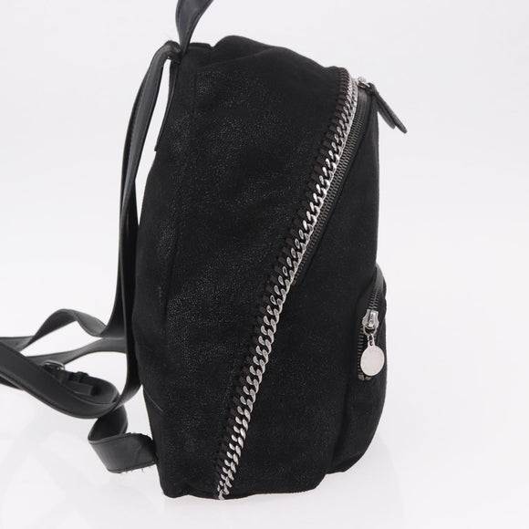 Stella MacCartney Backpack Polyester Black Silver Auth bs35920