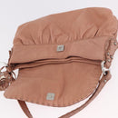 FENDI Celeria Hand Bag Leather Pink Silver 8BR355 Auth bs35921-18