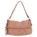 FENDI Celeria Hand Bag Leather Pink Silver 8BR355 Auth bs35921-2