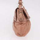 FENDI Celeria Hand Bag Leather Pink Silver 8BR355 Auth bs35921-4