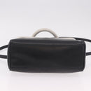 FENDI Hand Bag Leather 2way Black Auth bs35922-6