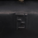 FENDI Hand Bag Leather 2way Black Auth bs35922-19