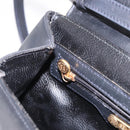 FENDI Hand Bag Leather 2way Black Auth bs35922-25