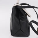 FENDI Hand Bag Leather 2way Black Auth bs35922-5