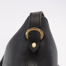 Christian Dior Trotter Shoulder Bag PVC Black Gold Auth bs35923-15