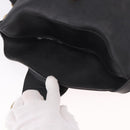 Christian Dior Trotter Shoulder Bag PVC Black Gold Auth bs35923-17