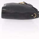 Christian Dior Trotter Shoulder Bag PVC Black Gold Auth bs35923-4