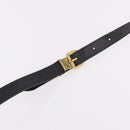 Christian Dior Trotter Shoulder Bag PVC Black Gold Auth bs35923-9