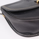 LOEWE Anagram Shoulder Bag Navy Gold Auth bs35924-10