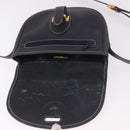 LOEWE Anagram Shoulder Bag Navy Gold Auth bs35924-15