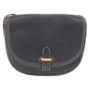 LOEWE Anagram Shoulder Bag Navy Gold Auth bs35924-2