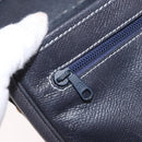 LOEWE Anagram Shoulder Bag Navy Gold Auth bs35924-20