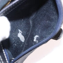 LOEWE Anagram Shoulder Bag Navy Gold Auth bs35924-21
