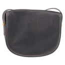LOEWE Anagram Shoulder Bag Navy Gold Auth bs35924-3