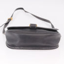 LOEWE Anagram Shoulder Bag Navy Gold Auth bs35924-9
