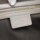 Christian Dior Canage Tote Bag Canvas Gray Gold Auth bs35925-17
