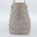Christian Dior Canage Tote Bag Canvas Gray Gold Auth bs35925-3
