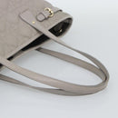 Christian Dior Canage Tote Bag Canvas Gray Gold Auth bs35925-7