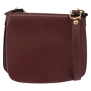 CARTIER Must Line Shoulder Bag Bordeaux Gold Auth bs35926-1
