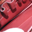 CARTIER Must Line Shoulder Bag Bordeaux Gold Auth bs35926-11
