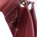 CARTIER Must Line Shoulder Bag Bordeaux Gold Auth bs35926-18
