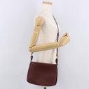 CARTIER Must Line Shoulder Bag Bordeaux Gold Auth bs35926-21
