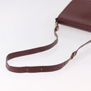 CARTIER Must Line Shoulder Bag Bordeaux Gold Auth bs35926-7