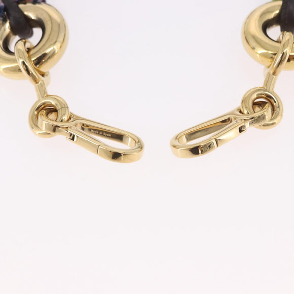 LOEWE Anagram Shoulder Strap Gold Auth bs35930A