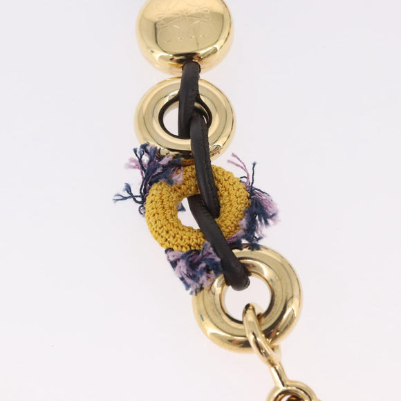 LOEWE Anagram Shoulder Strap Gold Auth bs35930A