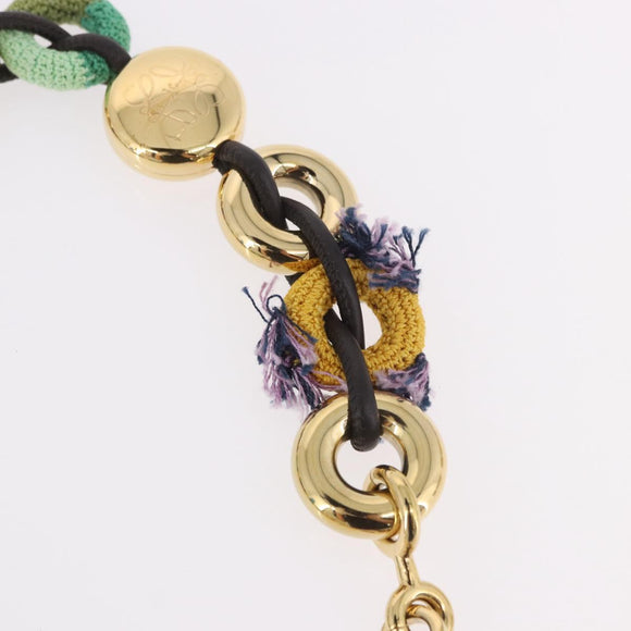 LOEWE Anagram Shoulder Strap Gold Auth bs35930A