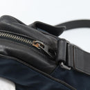 BOTTEGA VENETA Shoulder Bag Canvas Navy 113097 Auth bs35933-10